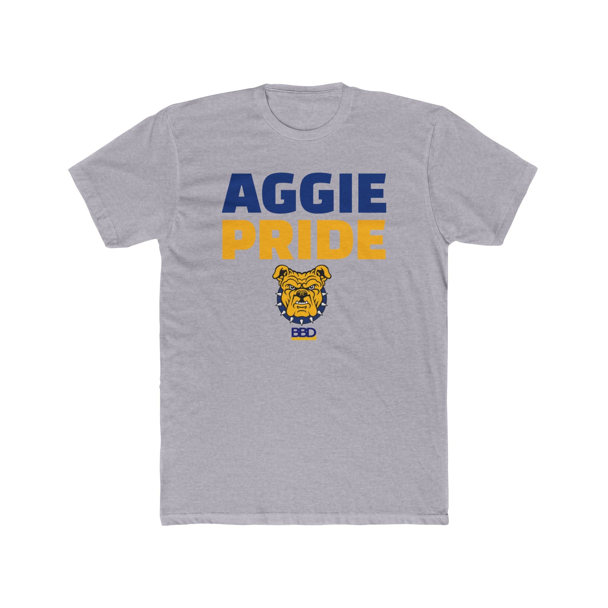 AGGIE PRIDE BBD Unisex Cotton Crew Tee - Solid White / S